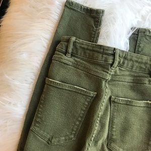 Zara Olive skinny jeans
